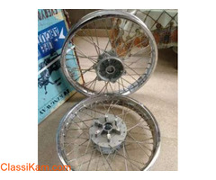 Brand New Royal Enfield original spoke wheel rims for sale.