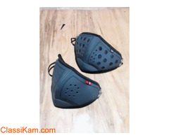 Designer Leather 3 ply Face Mask In Low Price