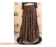 Buy Animal Printed Flared Skirt Online