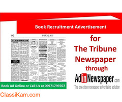Find Recruitment Ads in The Tribune for Punjab