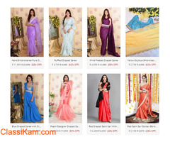 Buy Latest Indian Saree Online from Rajkumari