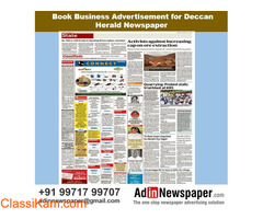 Book Business Advertisement for Deccan Herald Newspaper