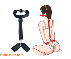BDSM Bondage with Mouth Ball Handcuffs & Ankle Cuffs 8335940285
