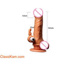 Brave Man Penis Sleeve with Multi-Speed Bullet Vibrator