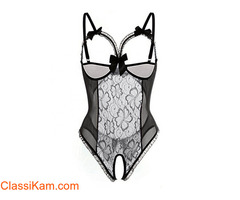 Rose-team eyelash lace robe lingirie || HOT SALE UPTO 60% OFF