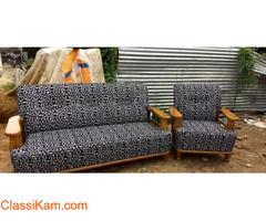 5 seater sofa teak wood durian sofa
