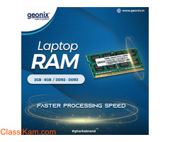 Buy RAM for Laptop at reasonable prices from Geonix