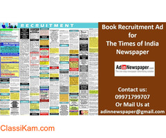 Check Times of India Bangalore Recruitment Ad Rates