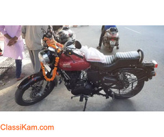 Royal Enfield 350x es motorcycle eagle red