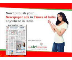 Times of India Newspaper Classified Ad Booking Online