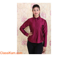 Buy Wine Party wear Shirt for Women Online