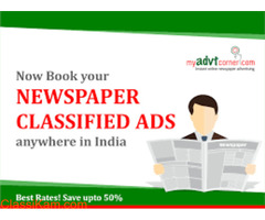 Newspaper Ad Booking Online Service in India