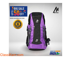 MIKE 65L Hiking Backpack- Purple and Black