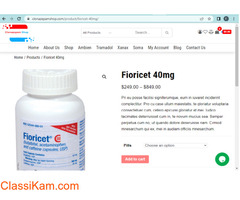 Buy Fioricet 40mg online for Migraines overnight delivery