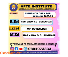ADMISSION OPEN FOR COURSES : D.EL.ED/B.ED/M.ED