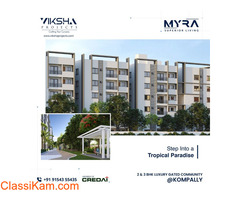 3 bhk flats for sale in Kompally | Myra Project