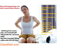 Get 20% Discount Of Citra Tramadol Pills For Back Pain