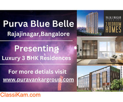 Purva Blue Belle - 3 BHK Residences in Rajajinagar, Bangalore