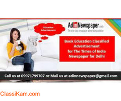 Find Education Newspaper Ad Booking Service