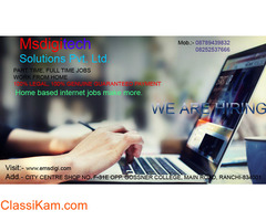 Home based internet job.