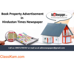 Get Hindustan Times Property Classified Ad Rates Online