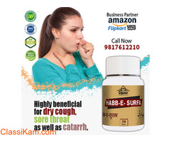 Habb-E-Surfa is useful in chronic cases of cough