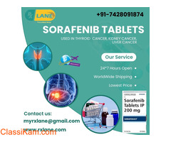 Purchase Sorafenib 200mg Tablets lowest price Philippines Malasiya USA