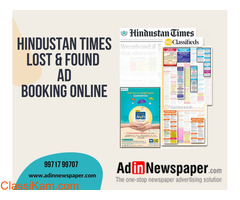 The benefits of publishing lost and found ads in Hindustan Times
