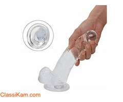 Jelly Crystal Big Dildo with Suction Cup