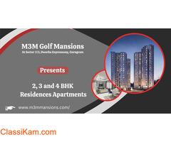 M3M Golf Mansions Sector 113 Gurgaon - Live Now. Live High