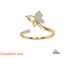 Buy Gold Rings for Women online in India at Dishis Designer jewellery.