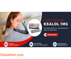 Buy Ksalol 1mg for Anxiety Relief