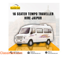 16 seater Tempo Traveller Hire Jaipur