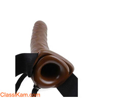 Ultra Hollow Strap On Dildo Vibrating